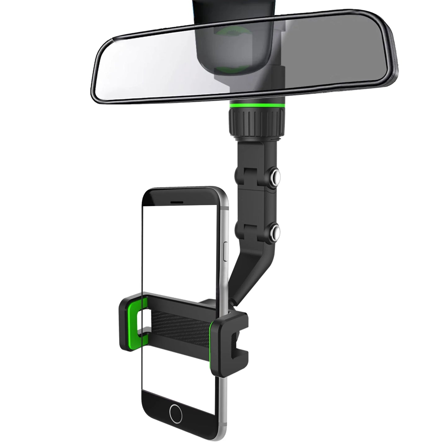 Car Phone Holder,  Cell Phone Mount for Rearview Mirror, Universal Phone Stand Fits for Iphone